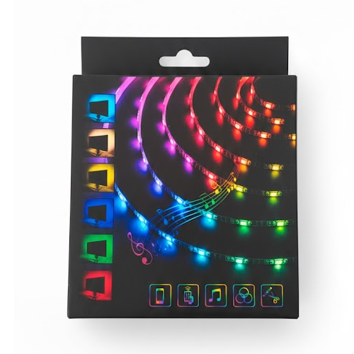 CINTA LED 12V 5050 RGB 5M NO BLUE+ADAPTA
