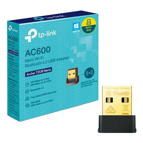 USB WIFI TP-LINK DUAL B T2UB NANO AC600